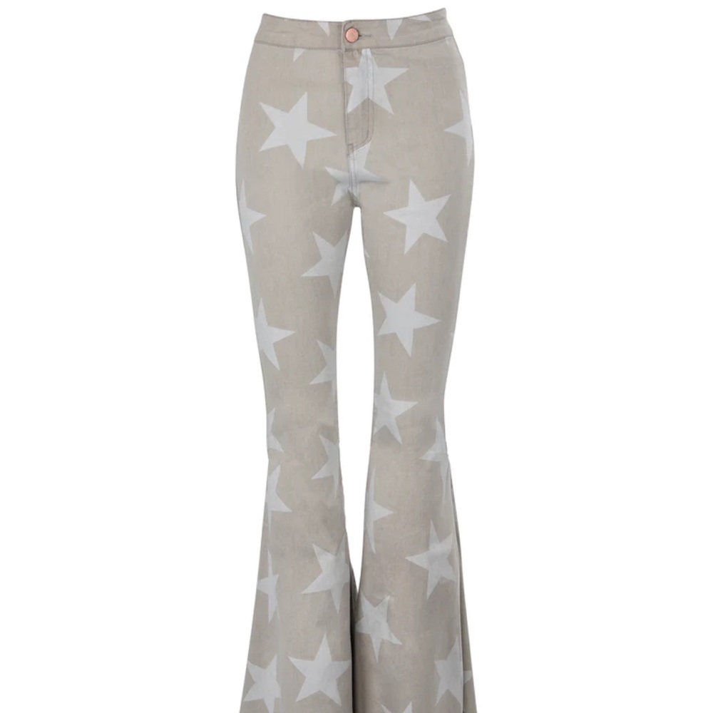 Star print flares